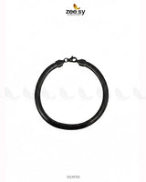 Classic Medium Herringbone Bracelet for Men Black - Zeesy Jewellery