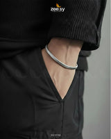 Classic Medium Herringbone Bracelet for Men - Zeesy Jewellery