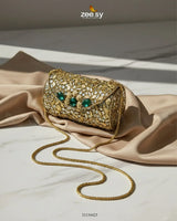 Bella Ferozah Leaf Clutch Bag - Zeesy Jewellery