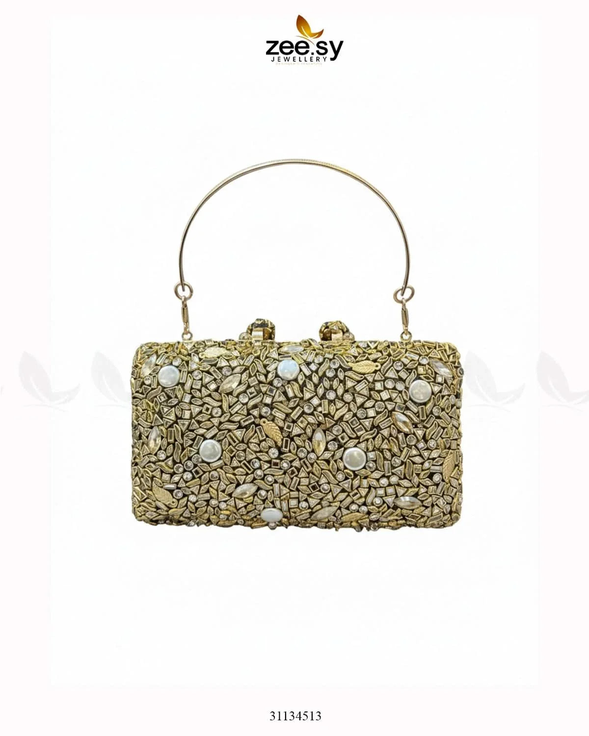 Elegant Ruby Crystal Clutch Bag - Zeesy Jewellery