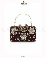Elegant Ruby Crystal Clutch Bag - Zeesy Jewellery