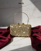 Elegant Ruby Crystal Clutch Bag - Zeesy Jewellery