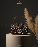 Elegant Ruby Crystal Clutch Bag - Zeesy Jewellery