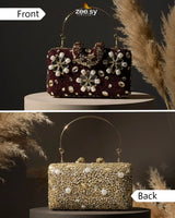 Elegant Ruby Crystal Clutch Bag - Zeesy Jewellery