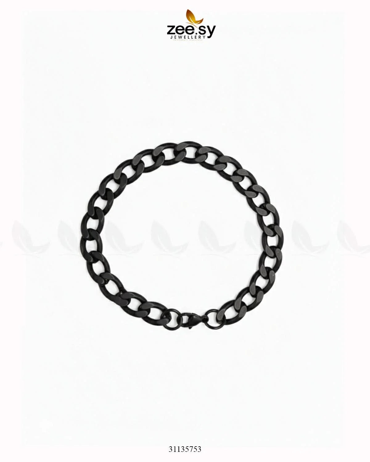 Empress Small Chain Bracelet for Men Black - Zeesy Jewellery