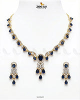 Golden Radiant Drop Necklace Set