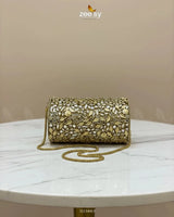 Midnight Reddish Kundan Clutch Bag - Zeesy Jewellery