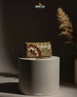 Midnight Reddish Kundan Clutch Bag - Zeesy Jewellery