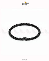 Mono Round Medium Box Bracelet for Men Black - Zeesy Jewellery
