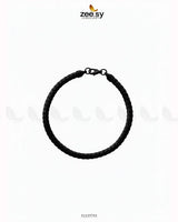 Moon Small Lace Bracelet for Men Black - Zeesy Jewellery