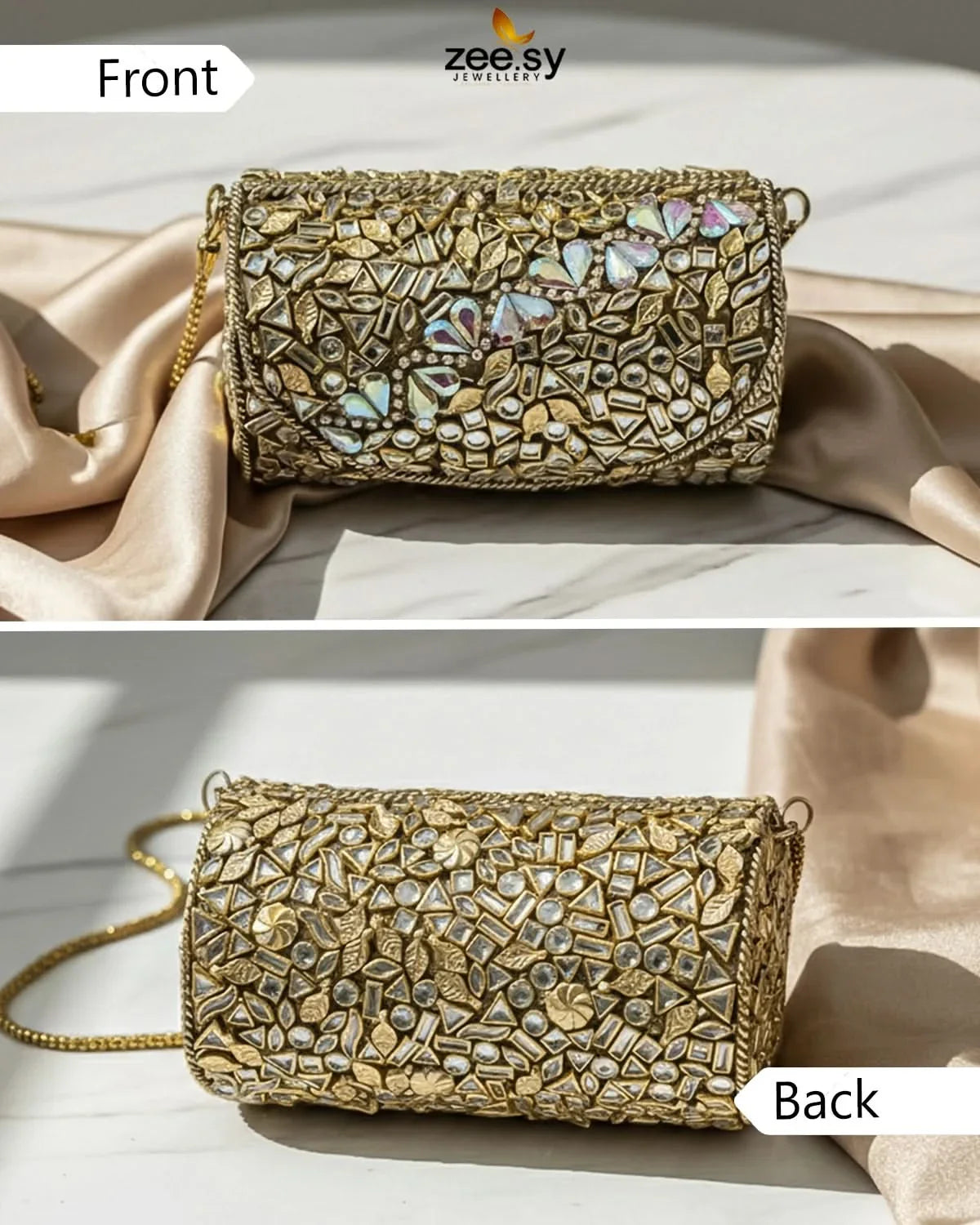Rich Leaf Vine Clutch Bag - Zeesy Jewellery