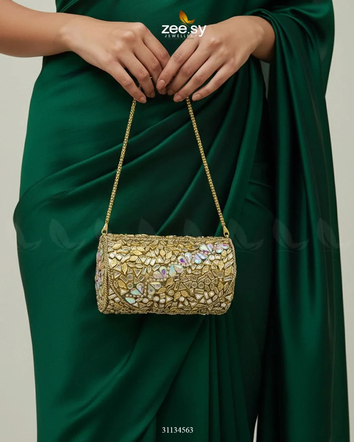 Rich Leaf Vine Clutch Bag - Zeesy Jewellery