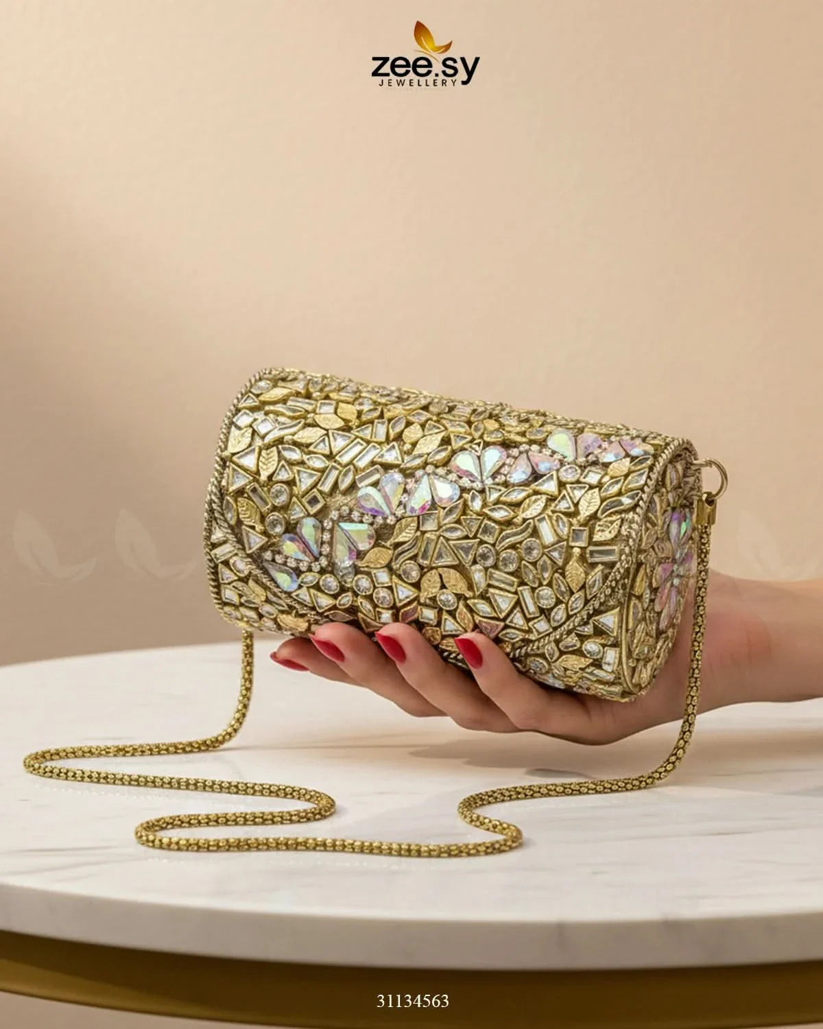 Rich Leaf Vine Clutch Bag - Zeesy Jewellery