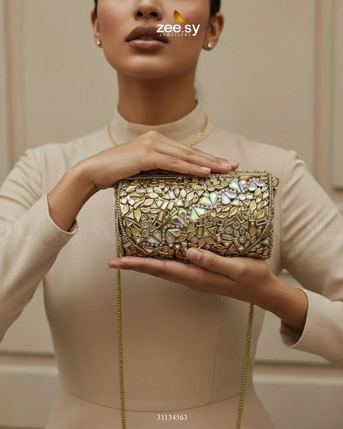 Rich Leaf Vine Clutch Bag - Zeesy Jewellery