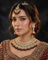 Royal Flower Kundan Bridal Set - Zeesy Jewellery