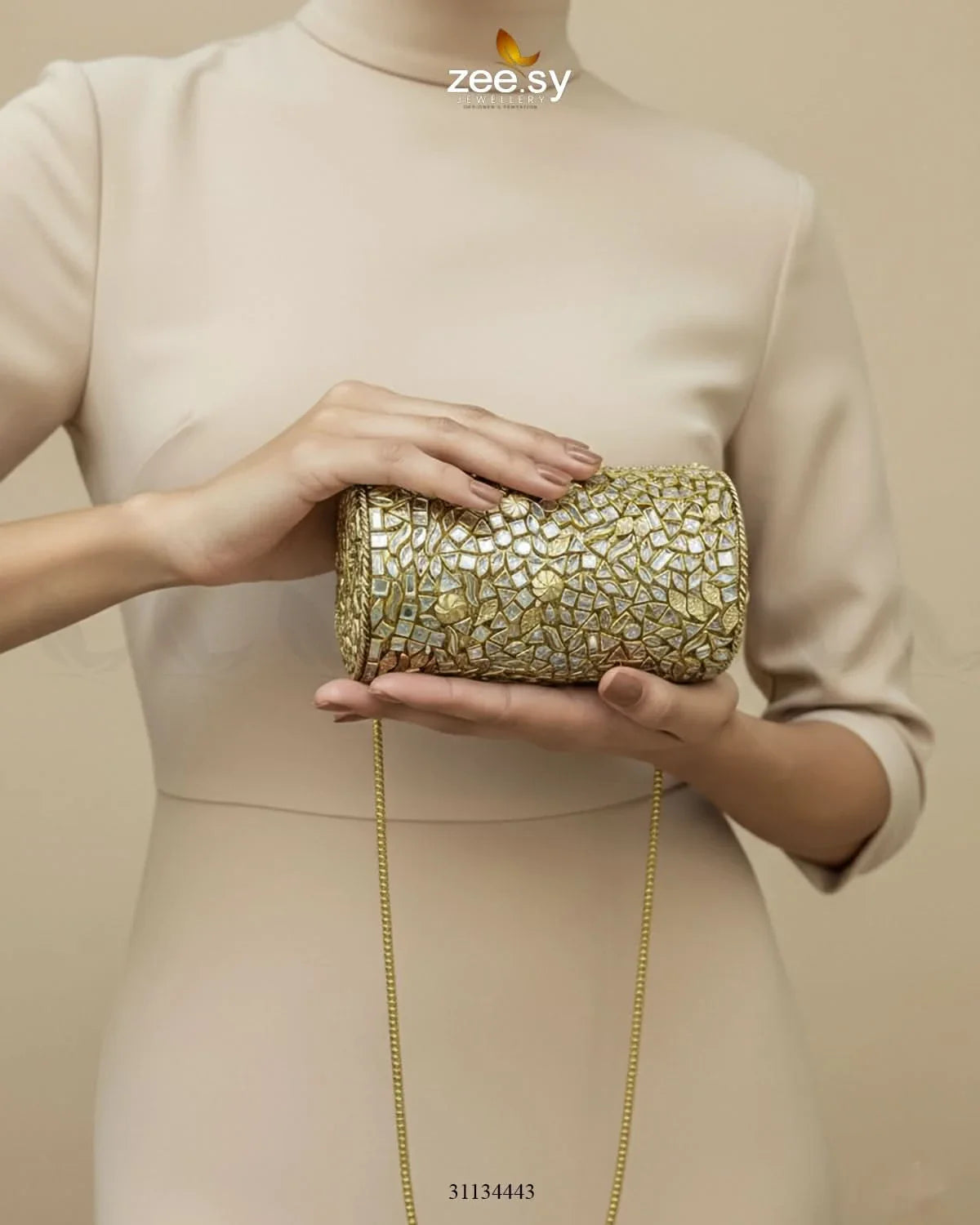 Royal Heritage Floral Clutch Bag - Zeesy Jewellery