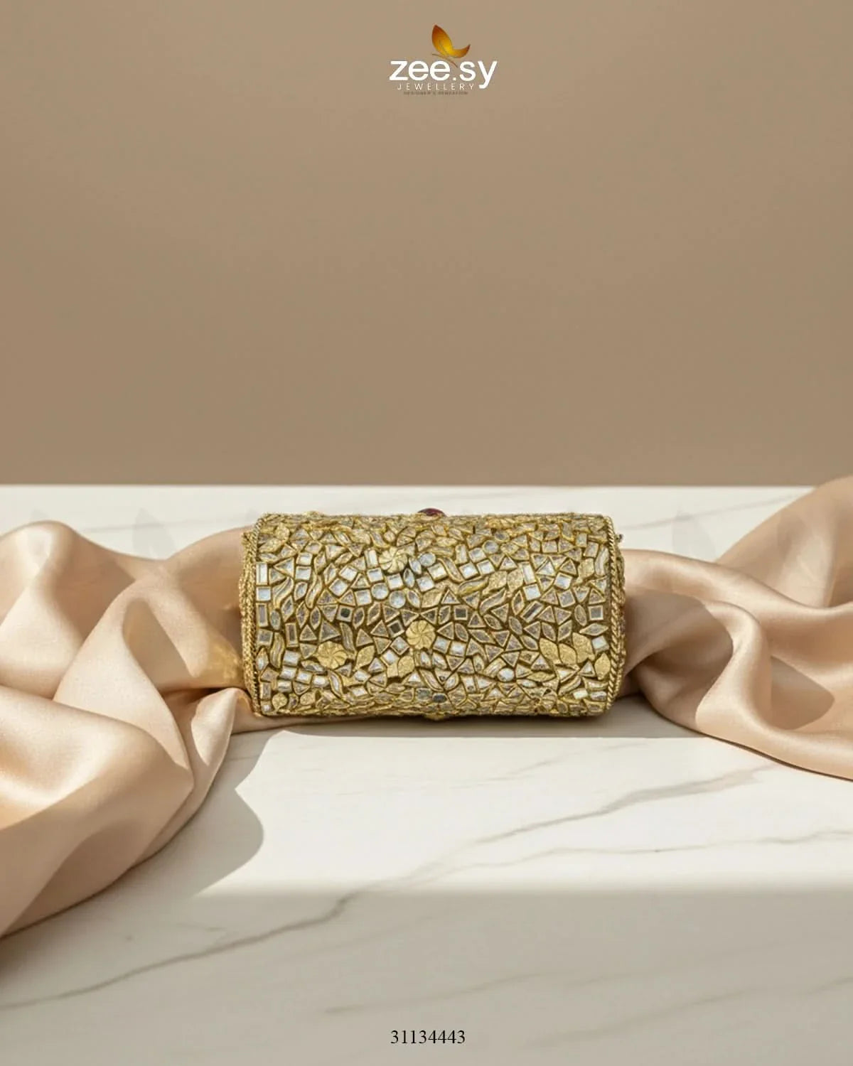 Royal Heritage Floral Clutch Bag - Zeesy Jewellery