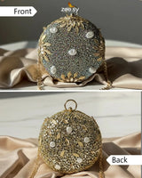 Royal Leaf's Rhinestone Clutch Bag - Zeesy Jewellery