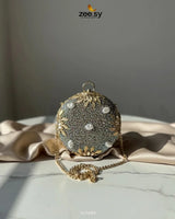 Royal Leaf's Rhinestone Clutch Bag - Zeesy Jewellery
