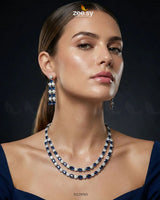 Silver Frost Glimmer Necklace Set - Zeesy Jewellery