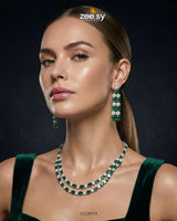 Silver Frost Glimmer Necklace Set - Zeesy Jewellery
