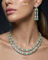 Silver Frost Glimmer Necklace Set - Zeesy Jewellery