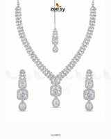 Square Leaf Vine Necklace Set