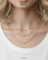 Sterling Triple layered Chain