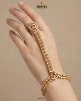 Zarmina Floral Kundan Anja Bracelet